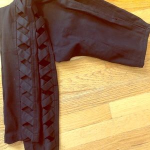 Black jean with side cut outs!